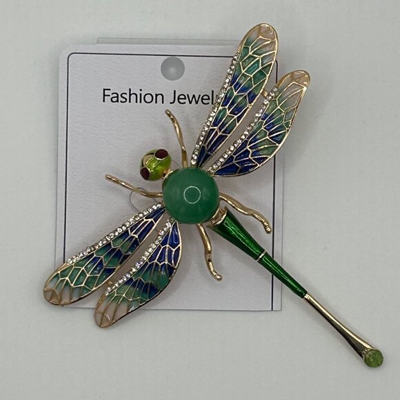 MIO52654-L Dragonfly Brooch - Picture 1 of 1